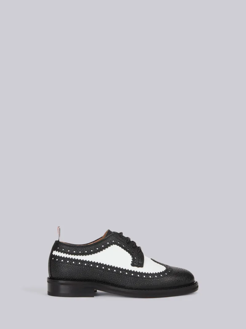 Black and White Calf Leather Longwing 