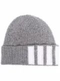 Thom Browne Kids 4-Bar cashmere beanie - Grey