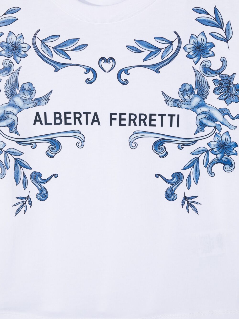 фото Alberta ferretti kids футболка с цветочным принтом