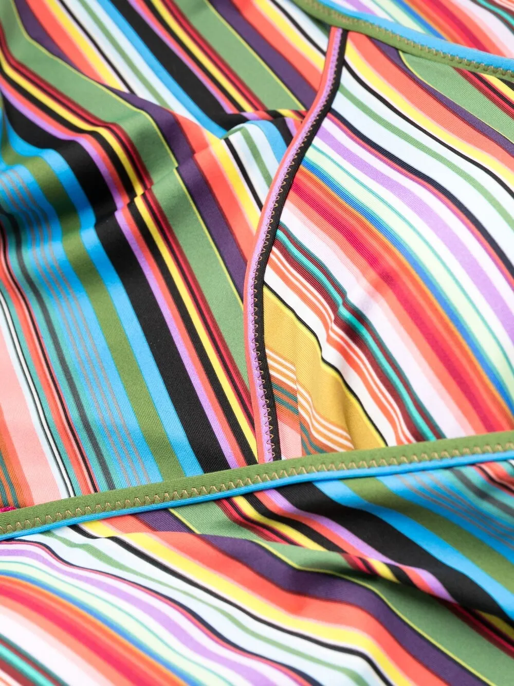 фото Paul smith полосатый купальник с v-образным вырезом