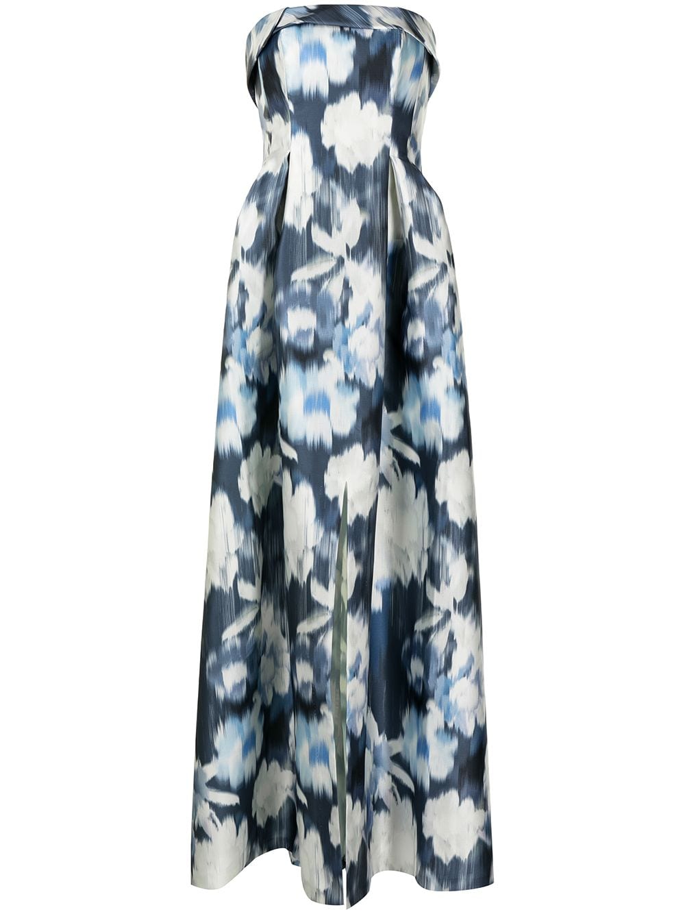 Shop Sachin & Babi Brielle Floral Ikat Print Dress In Blue ,white