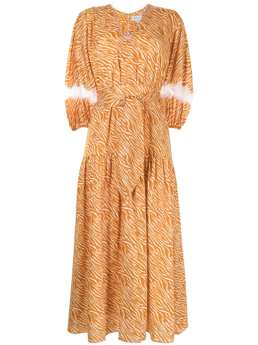 

Sachin & Babi Cassida zebra print dress - Orange