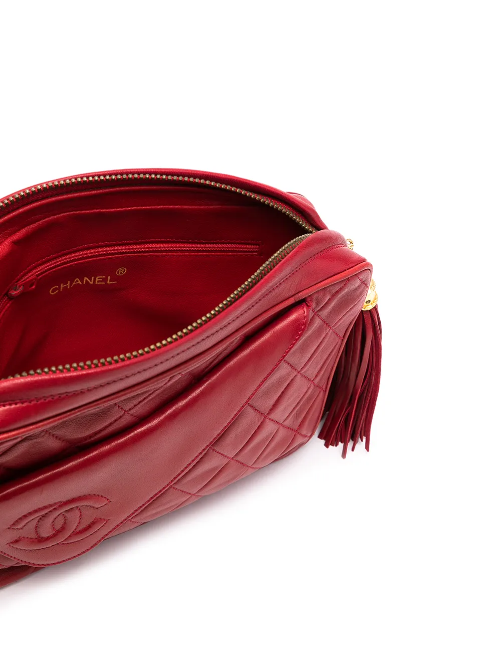 фото Chanel pre-owned стеганая сумка на плечо 1990-х годов с логотипом cc