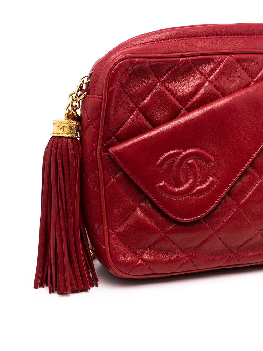 фото Chanel pre-owned стеганая сумка на плечо 1990-х годов с логотипом cc