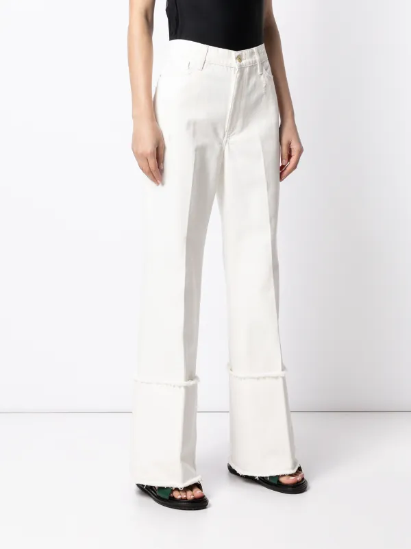 Le Pixie Sailor Cuff flared jeans 