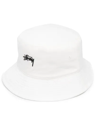 logo embroidered bucket hat | Stüssy 