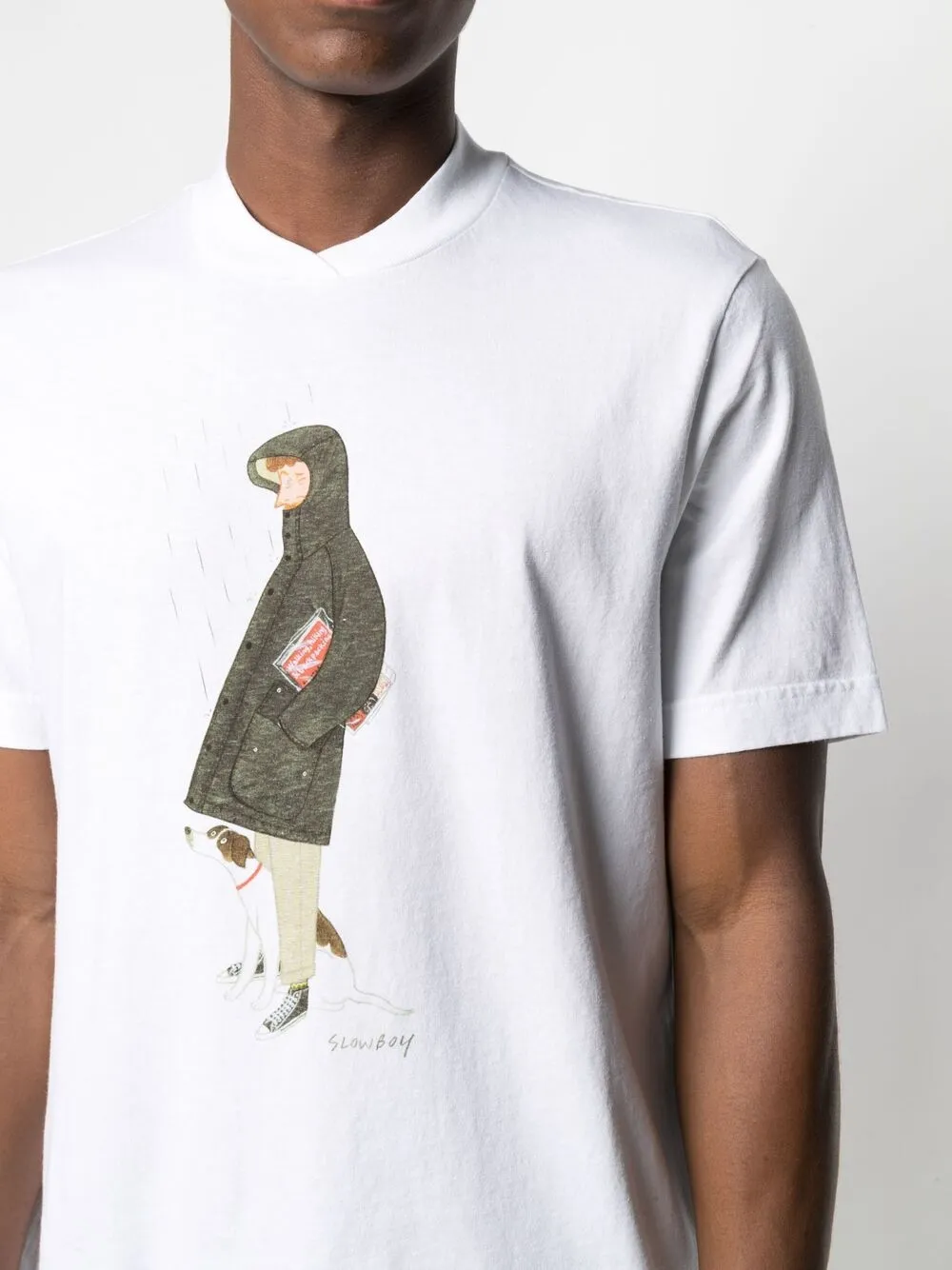 фото Barbour футболка mr slowboy walk