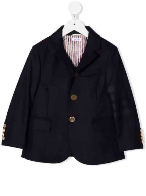 Thom Browne Kids 4-Bar sports jacket