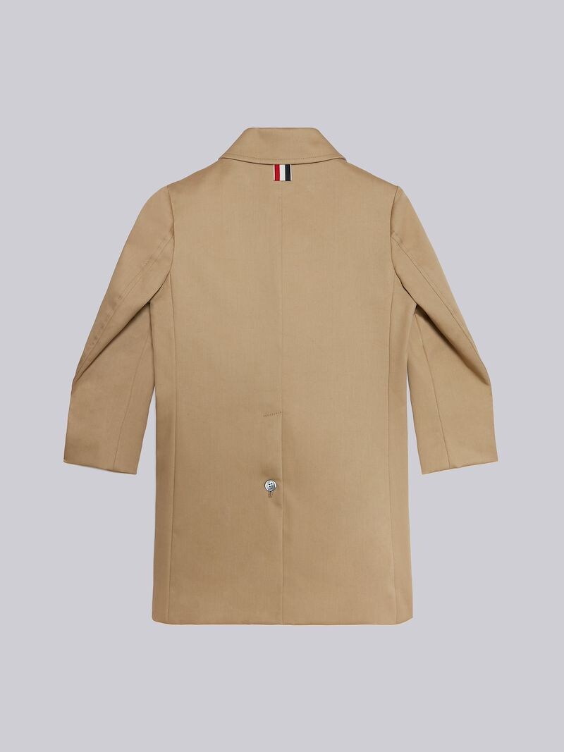 Khaki Mackintosh Bal Collar Overcoat