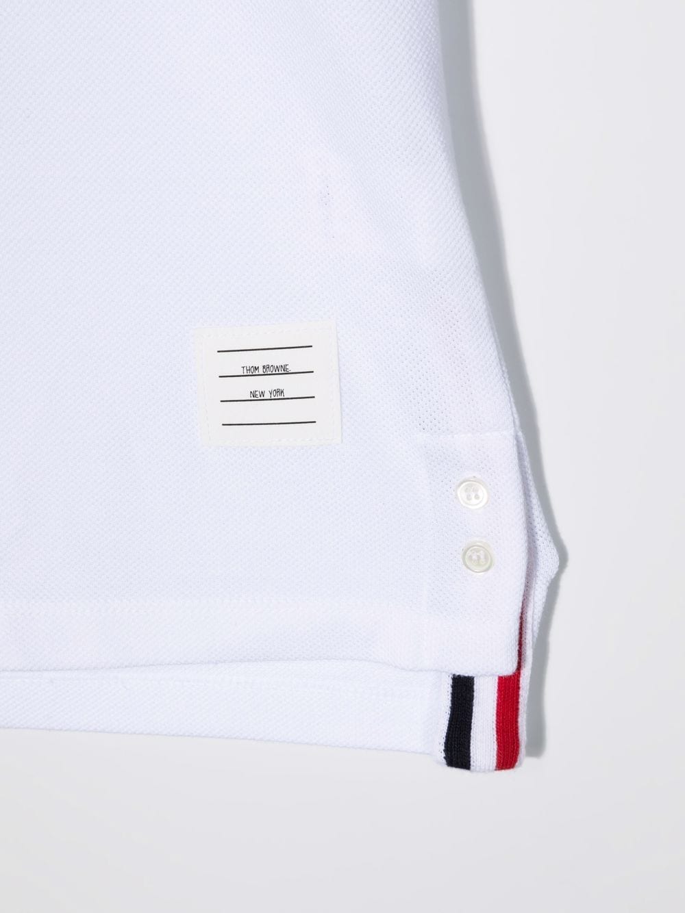 Shop Thom Browne Short-sleeve Polo Dress In White