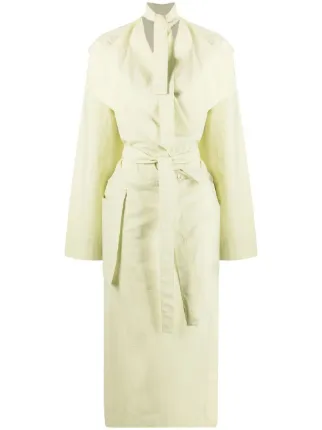 Lemaire green belted trench dress for 