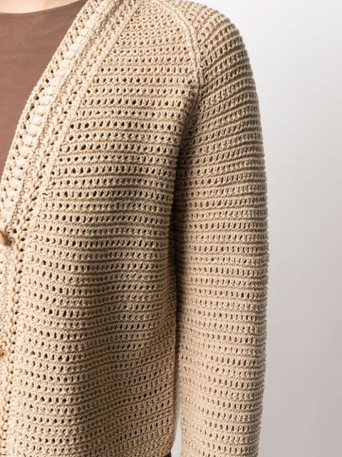 vince v neck cardigan