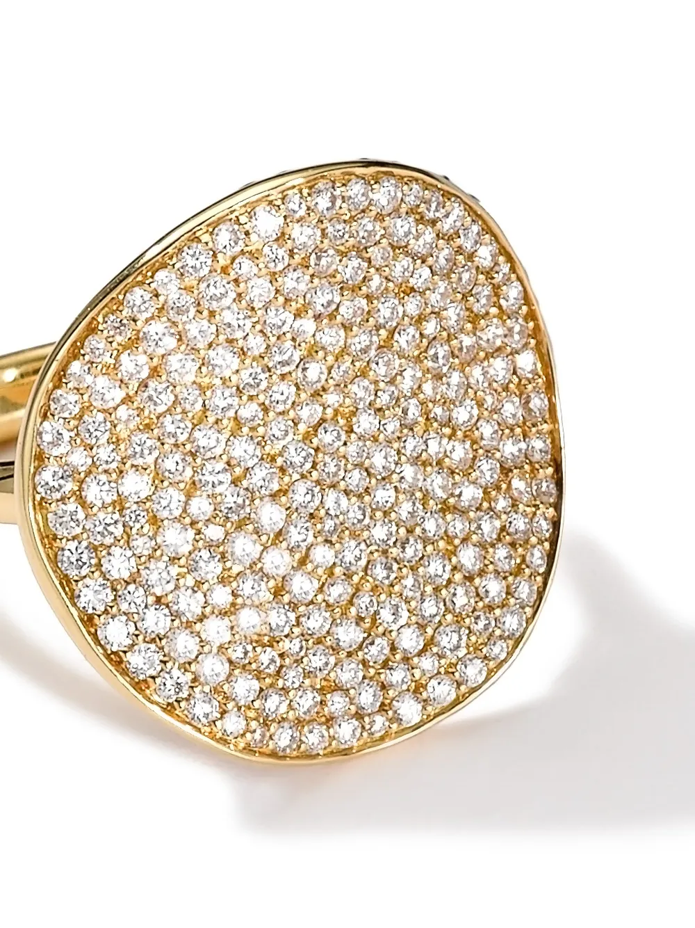 фото Ippolita кольцо stardust flower из желтого золота с бриллиантом