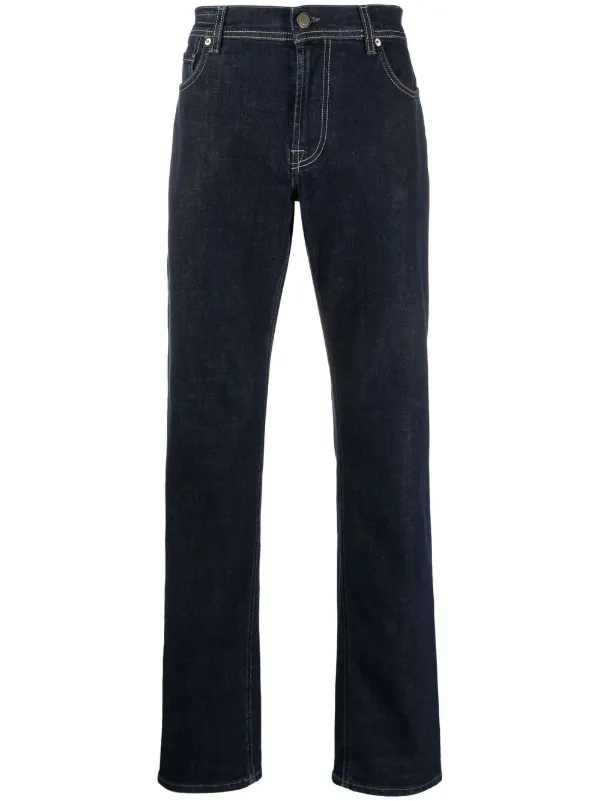 Corneliani Contrast Stitching slim-fit 