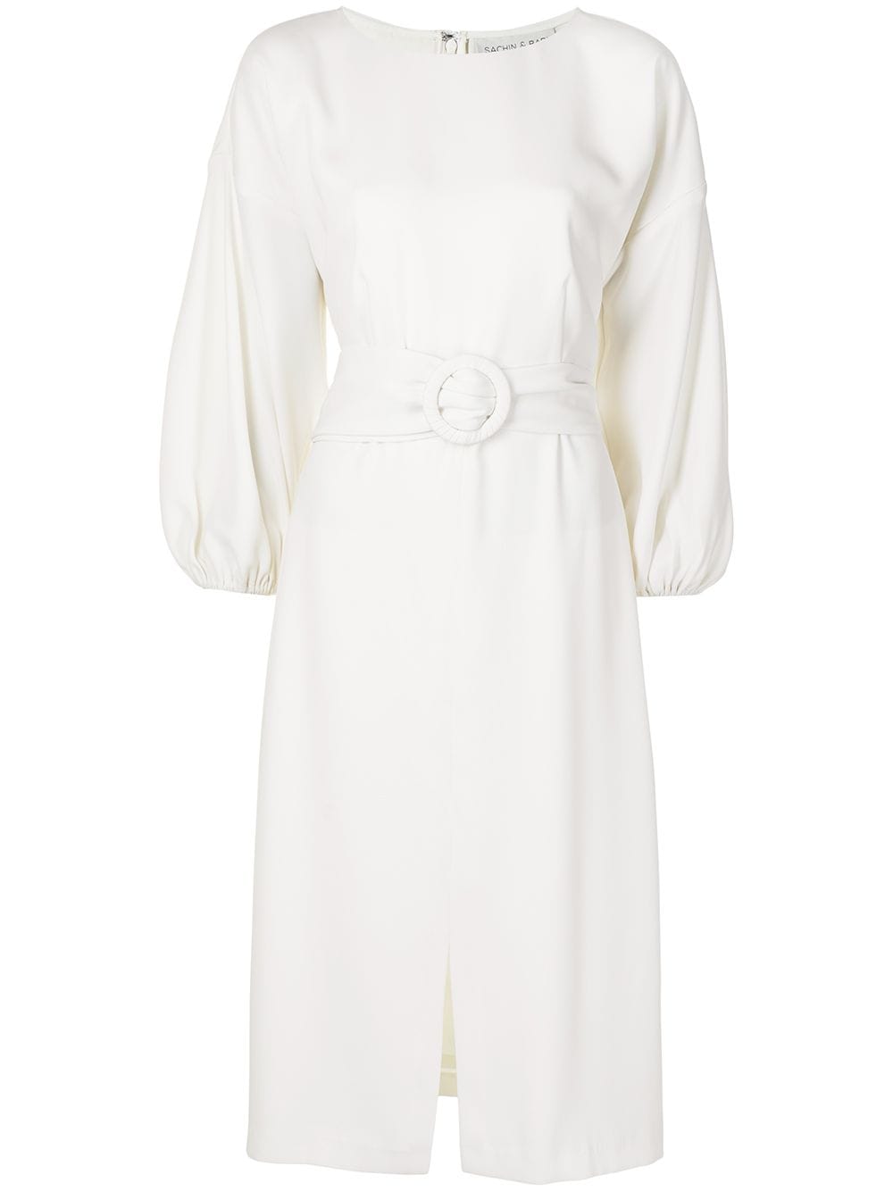 Shop Sachin & Babi Annie Belted Shirt Dress In White