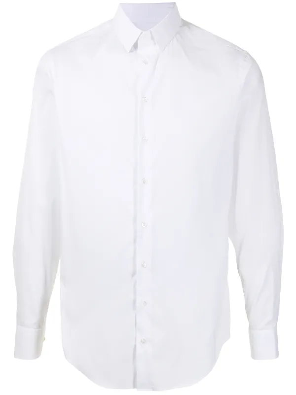 Giorgio Armani long-sleeved button-up Shirt White FARFETCH VN