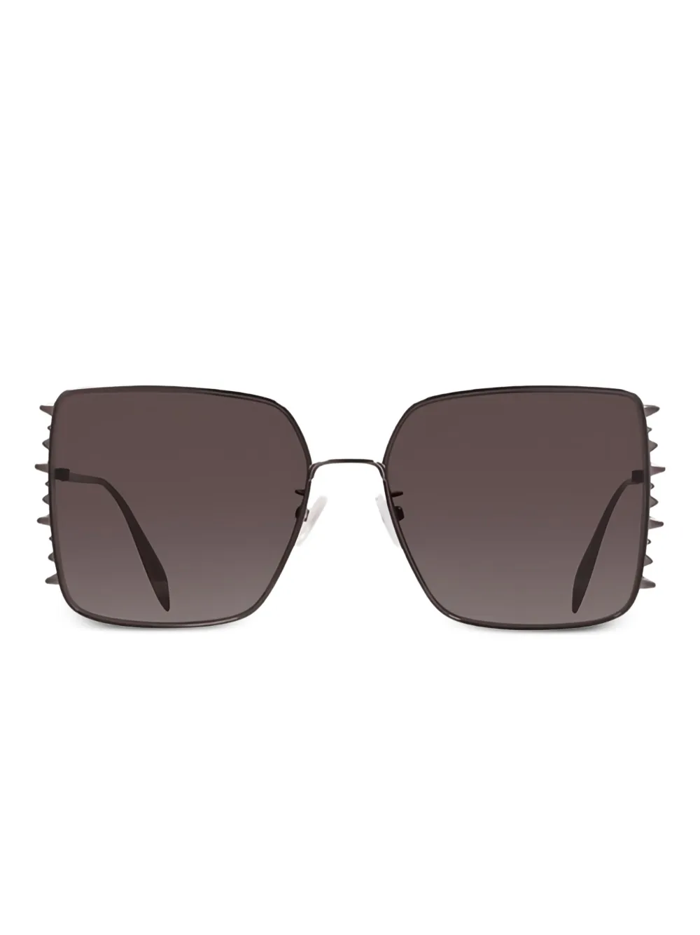 Alexander McQueen Eyewear アレキサンダー・マックイーン オーバーサイズ サングラス - ブラック Alexander McQueen Eyewear アレキサンダー・マックイーン オーバーサイズ サングラス - ブラック