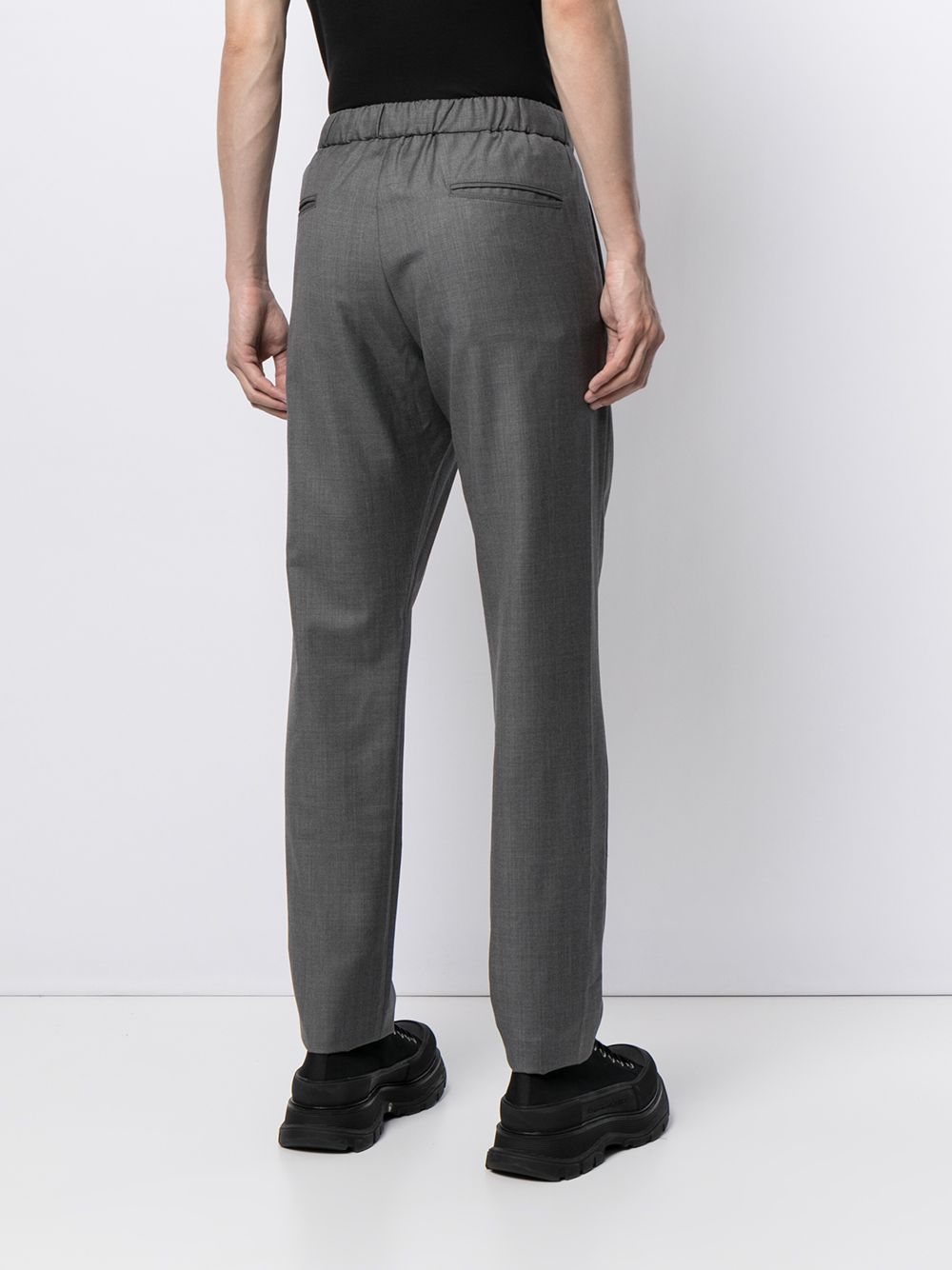 Giorgio Armani Invert Pleat drawstring-waist Trousers - Farfetch