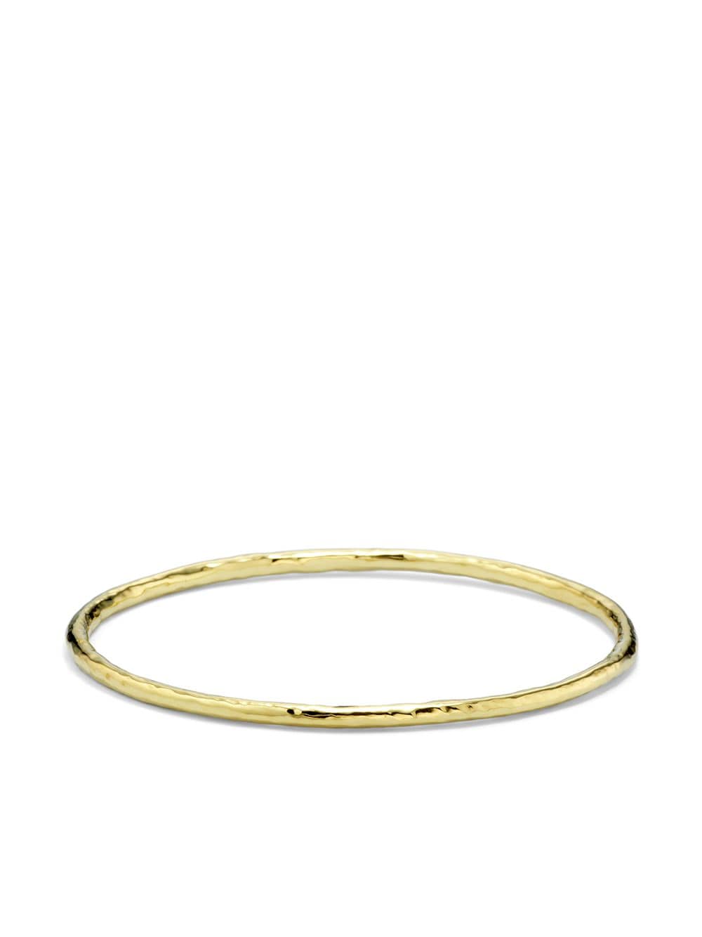 Ippolita 18kt Yellow Gold Small Hammered Classico Bangle