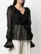 Ermanno Scervino ruffled lace-detail blouse