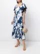 Image 2 of Sachin & Babi floral-print lace-trim dress