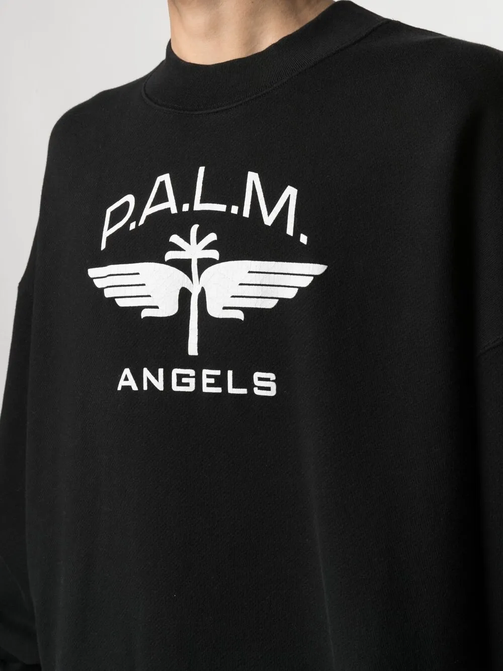 Palm Angels Sweater met logoprint Zwart