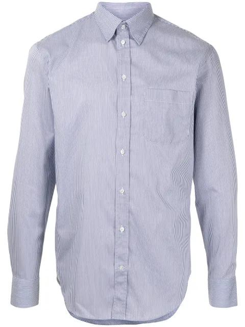 Emporio Armani Striped Cotton Shirt - Farfetch