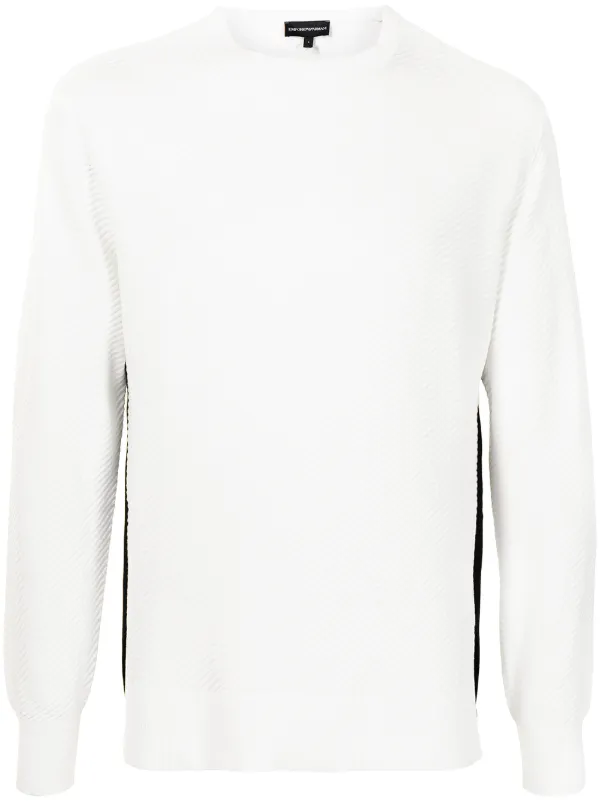 white armani jumper