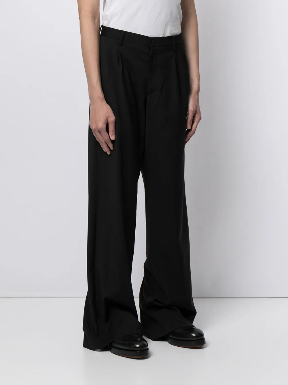 фото Emporio armani строгие брюки широкого кроя