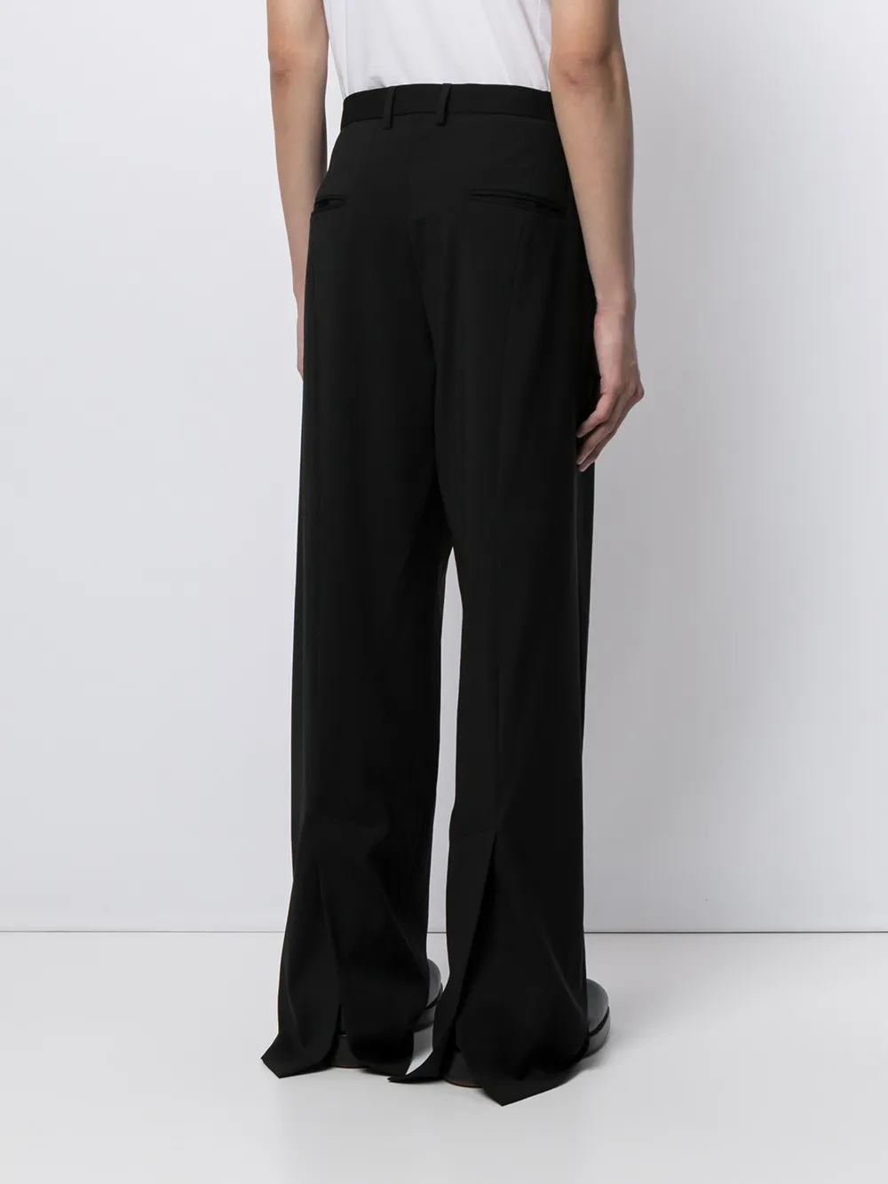 фото Emporio armani строгие брюки широкого кроя