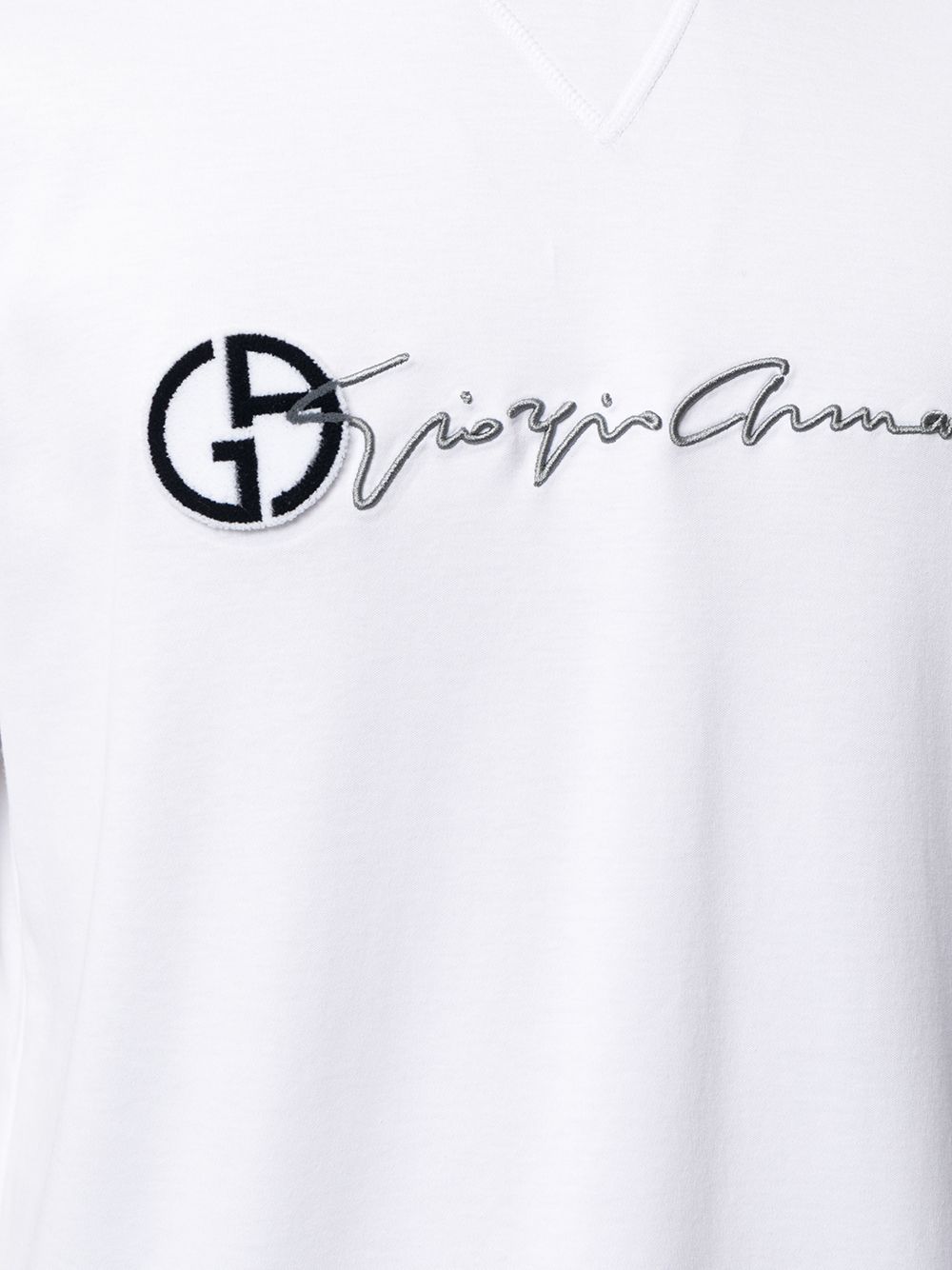 фото Giorgio armani футболка с короткими рукавами и логотипом