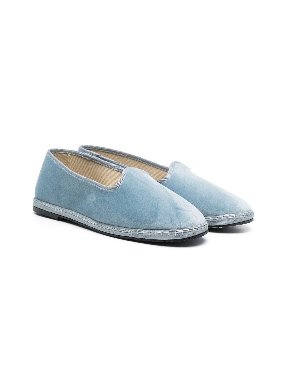 Douuod Teen Round Toe Loafers In Blue