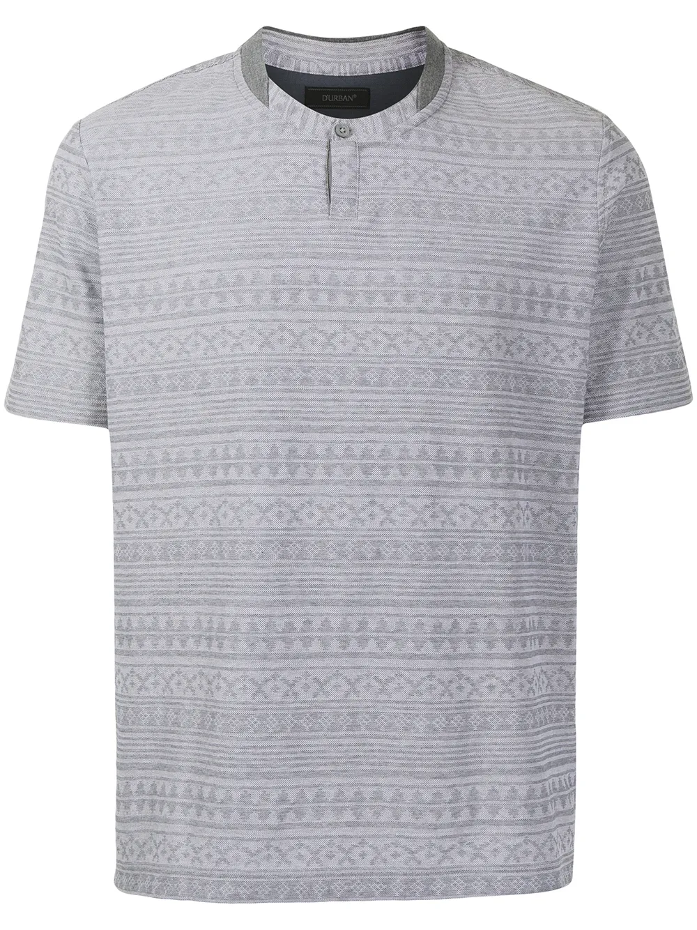 D'urban футболка с узором и воротником на пуговице