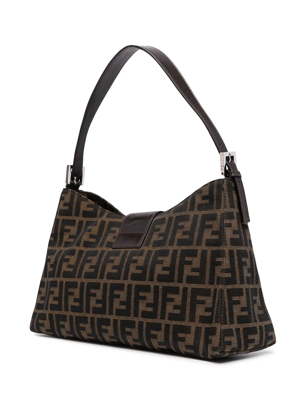 фото Fendi pre-owned сумка на плечо с узором zucca и логотипом ff