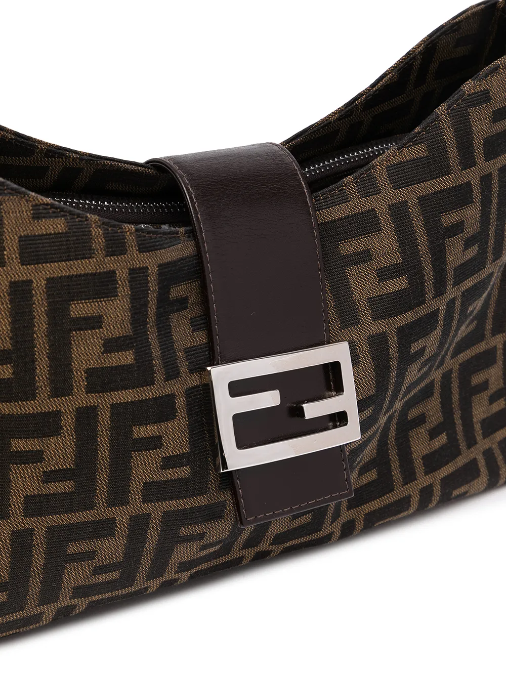 фото Fendi pre-owned сумка на плечо с узором zucca и логотипом ff