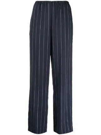 Vince striped straight-leg trousers 