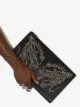 Alexander McQueen four-ring embellished pouch