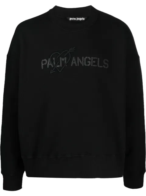 Palm Angels logo-print sweatshirt