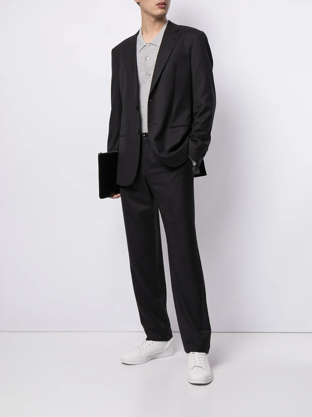 фото Giorgio armani костюм в тонкую полоску