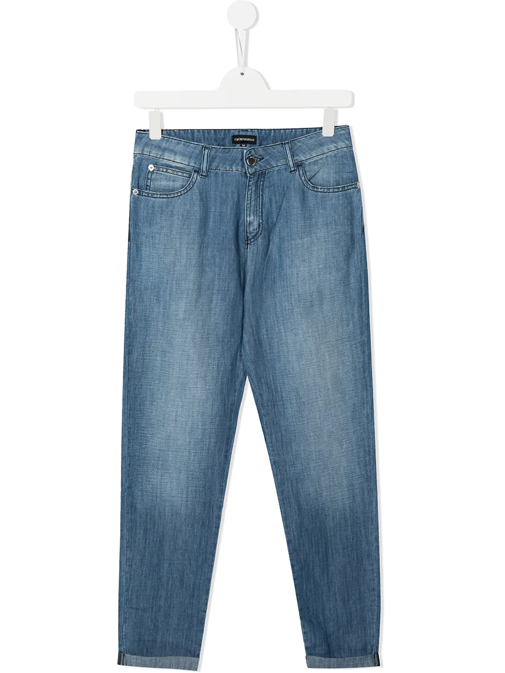 

Emporio Armani Kids faded-effect jeans - Blue