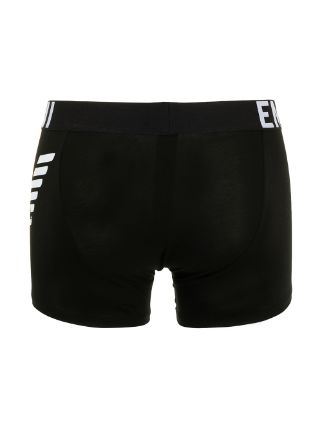 logo-print boxer pants展示图