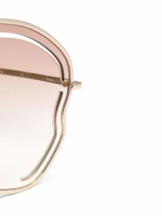 x Matthew Williamson aviator-frame sunglasses展示图