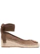 Image 1 of Tory Burch logo-patch wedge espadrilles