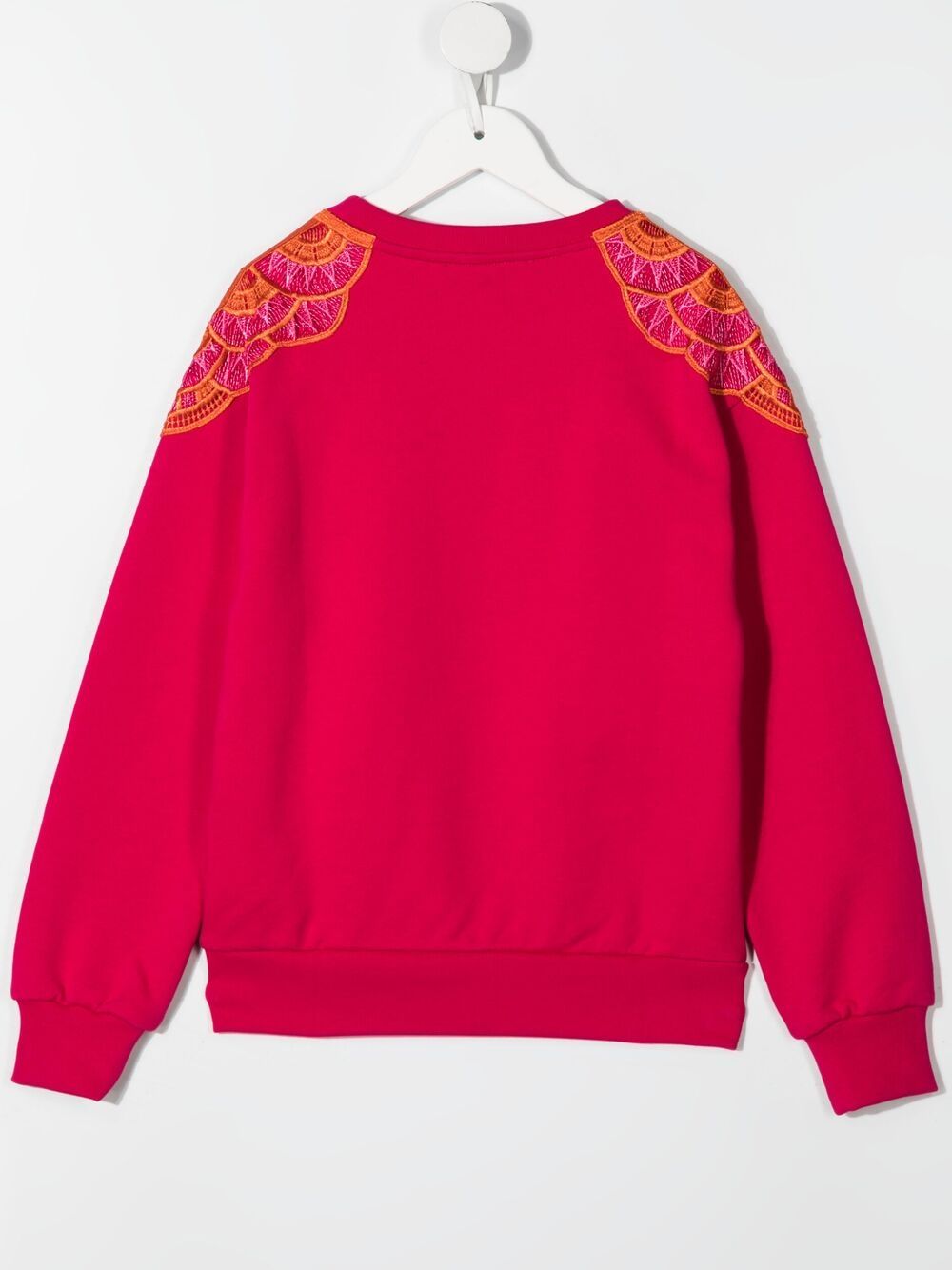 фото Alberta ferretti kids logo-embroidered sweatshirt