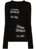 Opening Ceremony Box Logo crew-neck jumper - Black