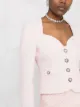 Alessandra Rich button-up tweed jacket