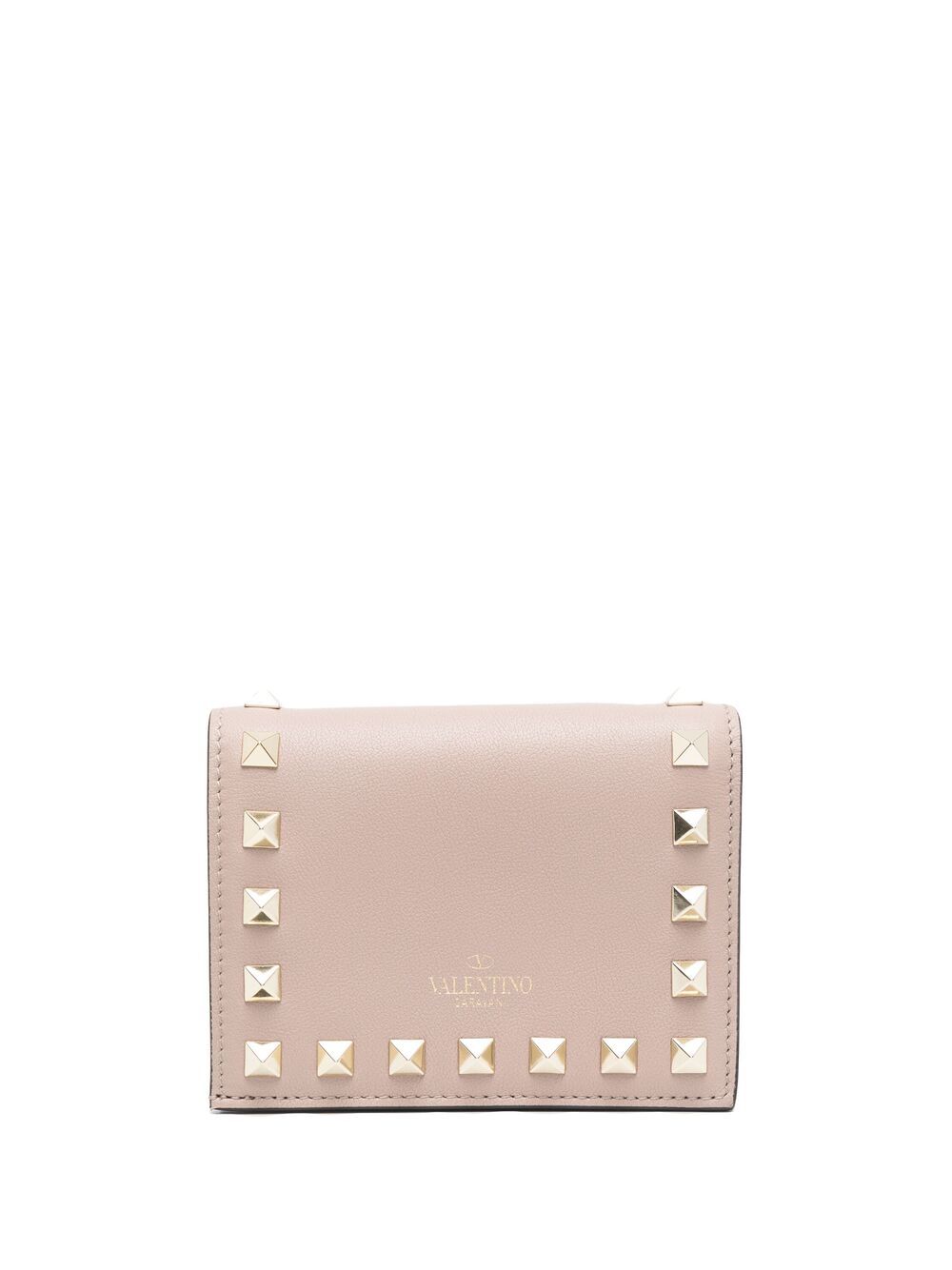 фото Valentino garavani rockstud-detail snap-fastening purse