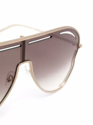 gradient-effet aviator-frame sunglasses展示图