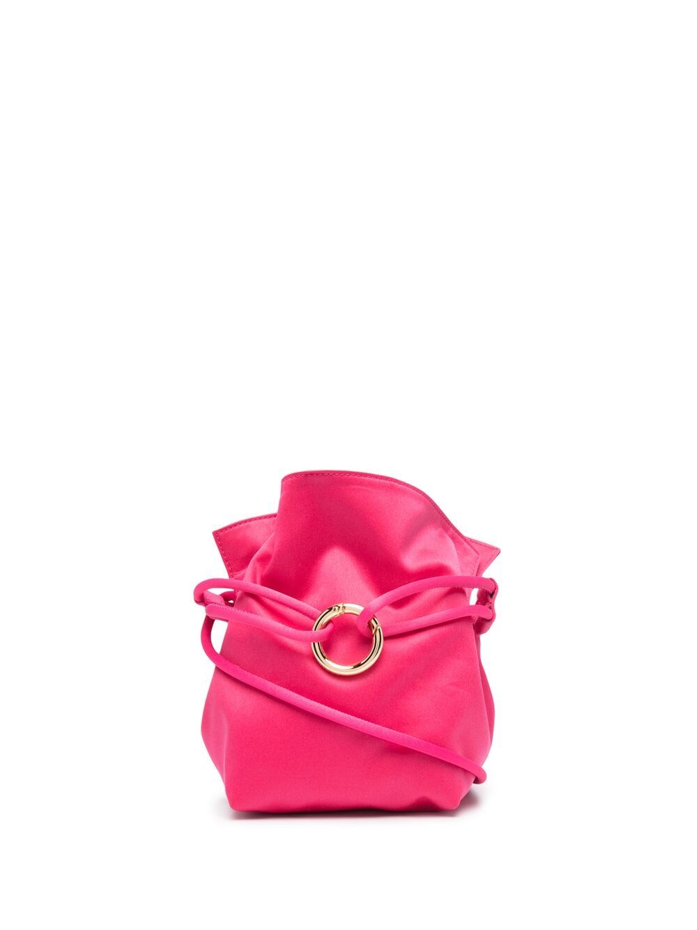 

tubici bolsa crossbody con diseño fruncido - Rosado