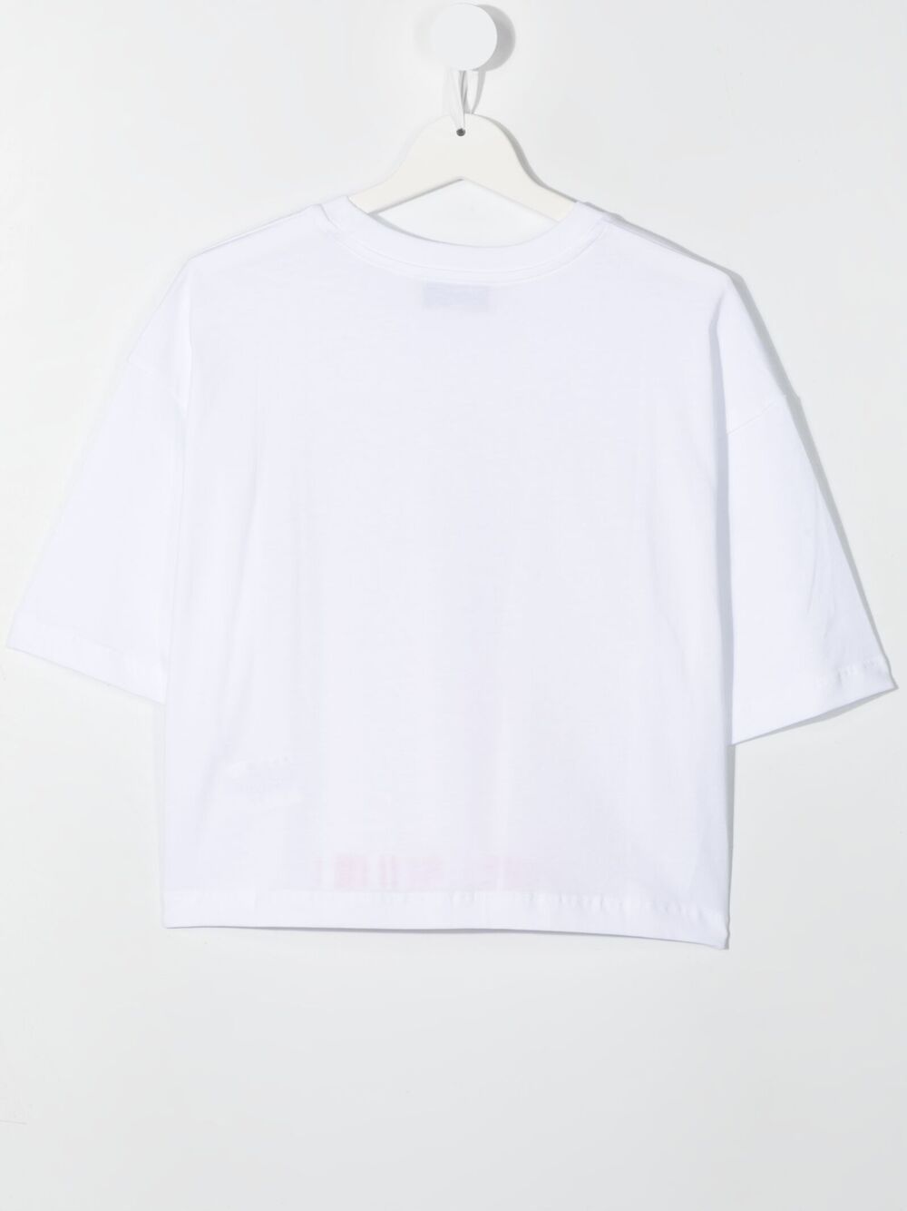 фото Alberta ferretti kids logo-print cropped t-shirt